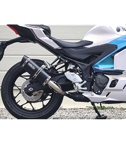 Amazon | WR`S S/O ラウンド焼き色チタンサイレンサー YZF-R25 22-(8BK