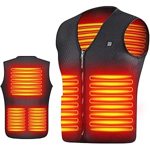 【2020最新リリース 】 電熱ベスト 電熱ウエア ヒーターベスト 3段階の温度調整 5つヒーター USB加熱 独立した…