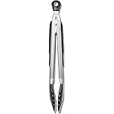 OXO Good Grips Nylon Head Stainless Steel Tongs, 9-Inch / 23 cm, Dishwasher Safe