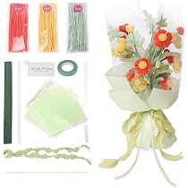 Amazon | LOZIZI 手芸モールキット パフフラワー花束 1.5 倍材料量 2