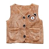 Tovadoo 子供服 ベビー服 女の子 トップス ベスト 秋冬 姉妹揃い 熊柄 可愛い 保育園 部屋着 プレゼント 2-6歳