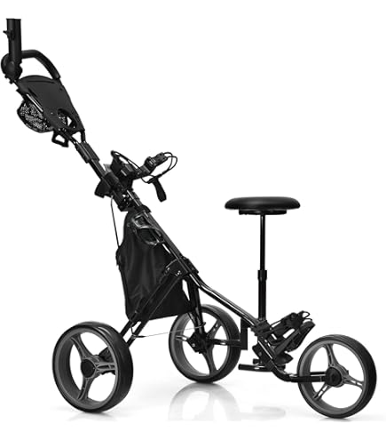 Amazon.co.jp: Vifxucyゴルフカート、折りたたみ式三輪トロリー、調節