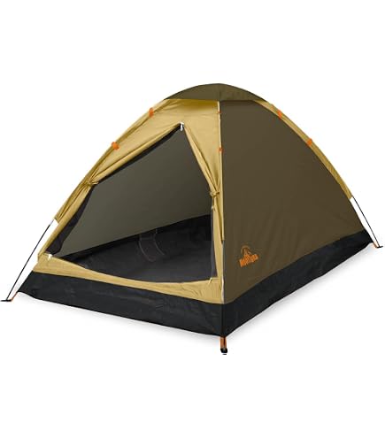 Amazon.co.jp: ハック(Hac) 組立式2人用ドームテント ツートングリーン