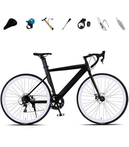 初心者向けロードバイク Amazon | 通勤ロードバイク ディスクブレーキ 14段変速 エアロ