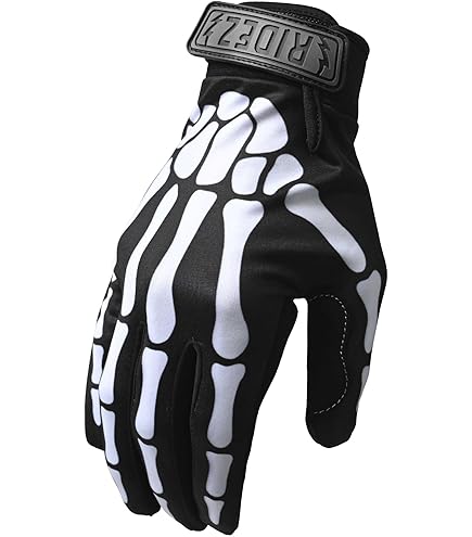 Amazon | MOTOFIELD □ ボーンレザーグローブ 骨(スカル