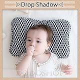オーガニック ベビーまくら 子供まくら 丸洗い 【３ヶ月～】 Drop Shadow