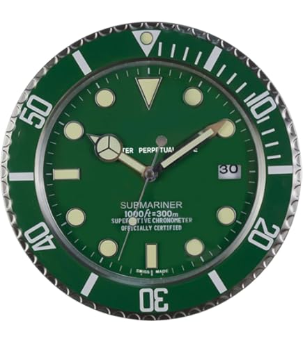 アンティークROLEX ロレックス 壁掛け時計 電気時計　レトロ Amazon.co.jp: 掛け時計、高級アートロレックス時計の形の金属