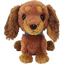 犬 リボン付き ブラウン ぬいぐるみ 61-HvsThFlL._AC_UL210_SR210,
