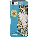 iPhoneSE (第3世代/第2世代) iPhoneケース ハードケース [耐衝撃/薄型/全面印刷] アイフォンケース スマホケース マーガレット猫 Nijisuke (ニジスケ) iPhone8 iPhone7