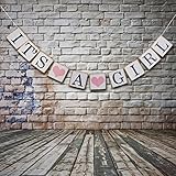 ベビーシャワーパーティーにおしゃれな ベビーシャワー バナー (女の子用)