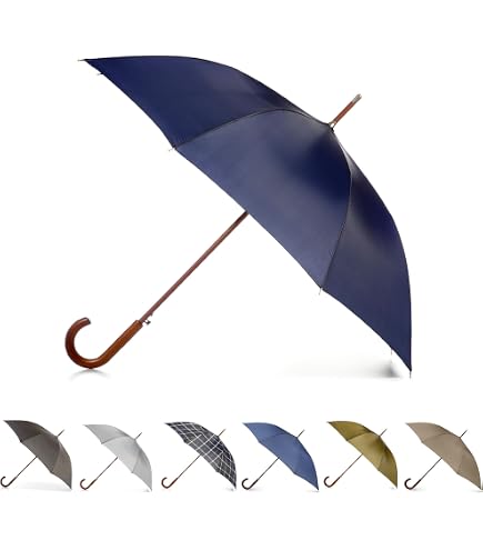 DAVEK SOLO UMBRELLA (Classic Black) - Quality Windproof Travel
