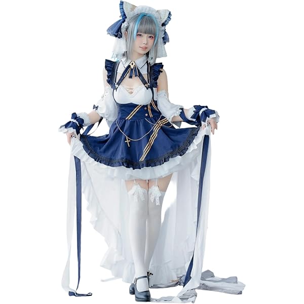 Amazon.co.jp: [YUANHUO] アズールレーン 樫野 メイド衣装 コスプレ