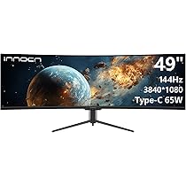 Amazon.co.jp: INNOCN 49インチ ゲーミング サーフェス 湾曲 モニター  