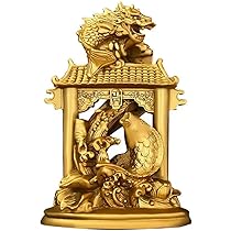 銅器 鯉躍龍門 客間 茶台 机 事務室 風水開運 装飾品 工芸品 置物 銅器 鯉躍龍門 客間 茶台 机 事務室 風水開運 装飾品 工芸品