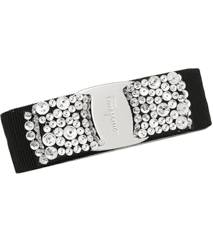 Amazon.co.jp: [サルヴァトーレフェラガモ] バレッタ BLACK SWAROVSKI
