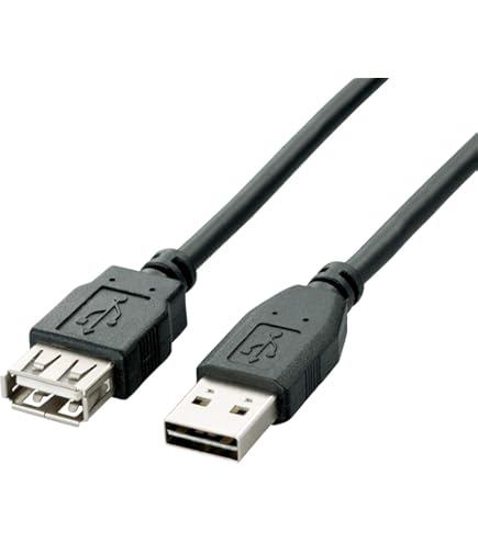 Amazon.co.jp: エレコム USBケーブル 延長 USB2.0 (USB A オス