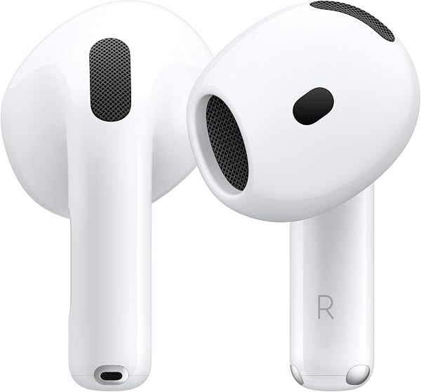 Apple AirPods 4 アクティブノイズ キャンセリング搭載、ワイヤレスイヤホン、Bluetooth 5.3、ライブ翻訳、適応型オーディオ、外部音取り込みモード、パーソナライズされた空間オーディオ、USB-C充電ケース、ワイヤレス充電、H2チップ、防塵性能と耐汗耐水性能、「探す」対応、Qi充電 - 1