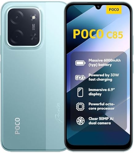 Xiaomi POCO C71 4G Black (Black) 3GB RAM 64GB ROM (Blue, 4+128GB
