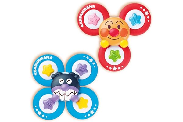 ジョイパレット(JOYPALETTE)アンパンマン 夢中で集中力アップ! どこでもぺたクル 育脳スピナーセット