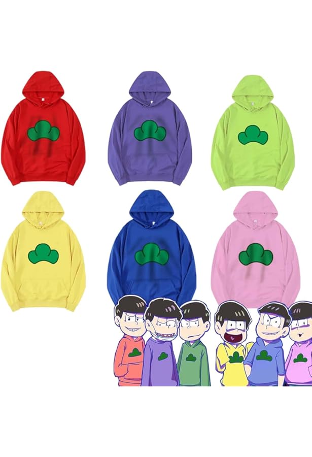 Amazon.co.jp: Osomatsu-san Hoodie, Long Sleeve, Hooded, Matsuno