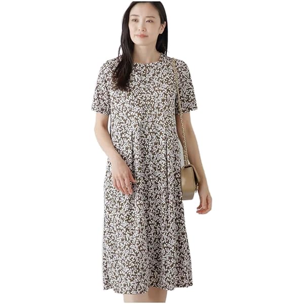 コ*ン様 【新品】NewYorker ダイヤラインプリント 半袖ワンピース コ*ン様 【新品】NewYorker ダイヤラインプリント 半袖