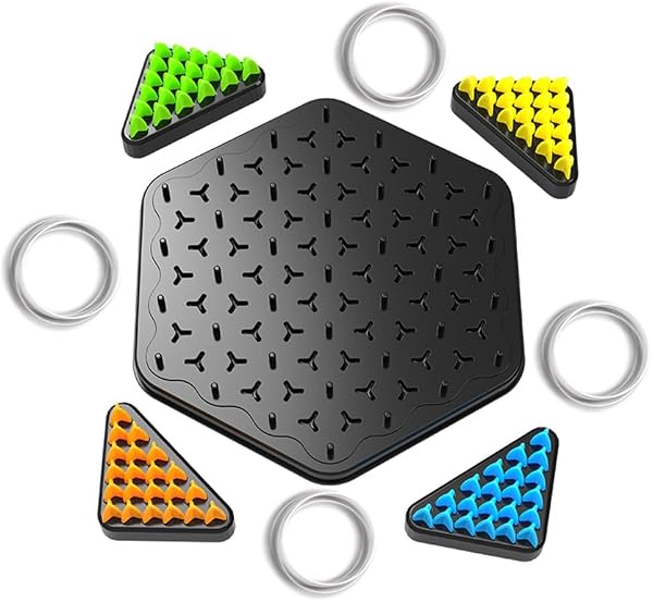 Chaksy 幾何学的なチェーンチェスパズル 三角形のチェス テーブルトップゲーム 家族向け インタラクティブエクササイズ 思考 子供 ロジック - 1
