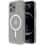 Belkin iPhone 12/12 Pro 用クリアケース MagSafe対応 抗菌 薄型 超耐衝撃 ソフトTPU ストラップホール付き MSA002btCL-A