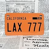 好きな文字に出来るアメリカナンバープレート / 中(USバイク用)-18x10cm / カリフォルニア50年代