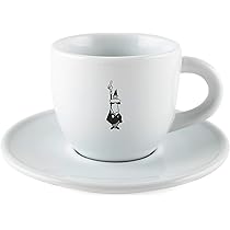 Amazon｜Bialetti (ビアレッティ) カップ&ソーサー ロゴ入り