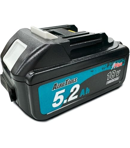 Amazon.co.jp: AERO TOOLS マキタ MAKITA 互換 バッテリー 18V 5.2 Ah 