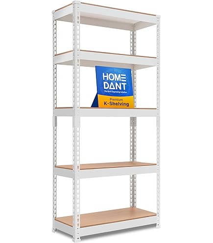 Amazon｜HOMEDANT HOUSE 組立簡単 ラミネート スチールラック キッチン