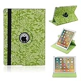 iPad Pro 12.9インチ保護ケース、elecfanJ 360回転式 スタンド機能付き カバー 手帳型 PUレーザ ケース アイパッド プロ 12.9インチ専用 スリムケース