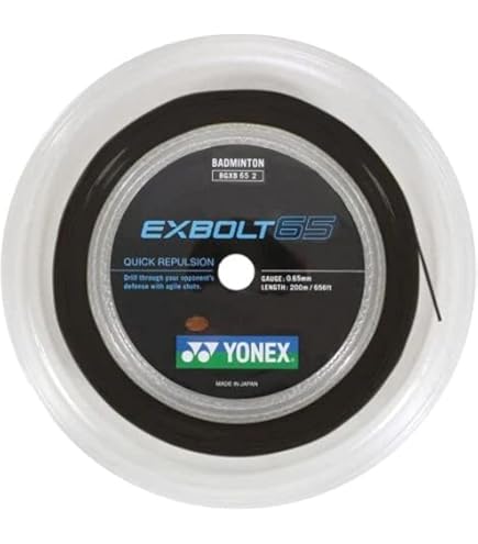 YONEX EXBOLT 65 バドミントンストリング 10m 10個 楽天市場】ヨネックス YONEX バドミントンガット・ストリング