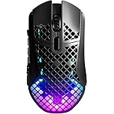 SteelSeries Aerox 9 Wireless Gaming Mouse - Ultralight for MMOs/MOBAs - 89g Weight - 18 Programmable Buttons - Bluetooth/2.4G