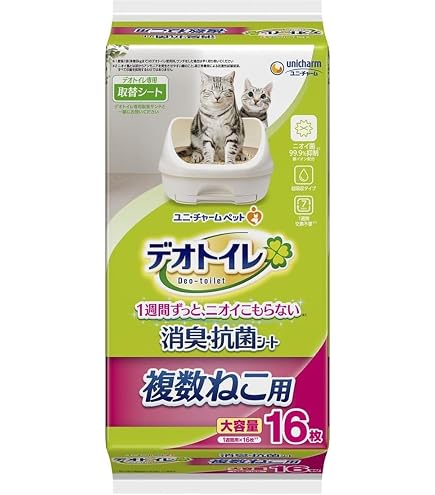 Amazon | デオトイレ 消臭・抗菌シート 複数ねこ用 猫用トイレシート