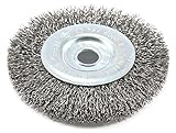 Forney 72742 Wire Wheel Brush, Coarse Crimped with 1/2-Inch Arbor, 4-Inch-by-.012-Inch [並行輸入品]