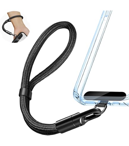 Smartish Phone Wristlet - Case Clinger - Universal IPhone Holder With Detachable Wrist Strap Loop For All Phone Cases - Black Vegan Leather - View #5