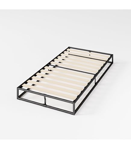 Amazon｜シングルサイズ メタルベッドフレーム, 耐荷重350kg, 静音設計