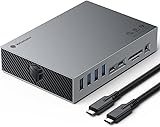 Yottamaster Thunderbolt 3 ドック 15-IN-1 サンダーボルト3 ドッキングステーション 8K対応 DisplayPort搭載 65W PD充電 USB3.1 Gen2 Type-A Type-Cポート搭載 有線LAN 1Gbps イーサネット 3.5mmオーディオジャック TF＆SDカード スロット搭載 S/PDIFポート アルミ製 ハブ