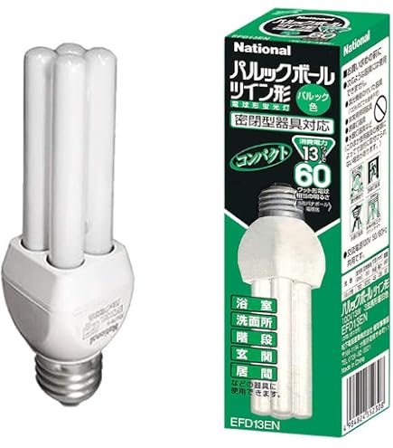 Amazon | ナショナル パルックボールツイン形 パルック電球色 電球型