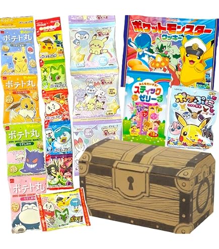 Amazon.co.jp: ポケモンギフト袋付！ポケモン 6種類 合計9点 お菓子
