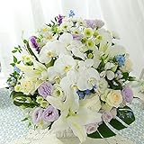 BunBunBee 旬のおまかせアレンジ「ホワイト＆ブルー～オーキッド～」