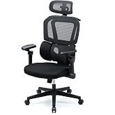 サンワダイレクト オフィスチェア メッシュ アームレスト 5D 跳ね上げ ヘッドレスト ランバーサポート 3D 疲れない 150-SNCM76BK | 座面高41～48.5cm,ハンガー付き,幅広座面,耐荷重100kg,メッシュチェア