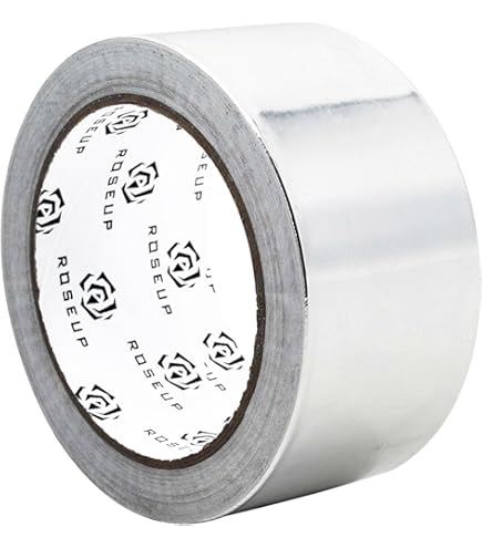 Aluminum Foil Tape 50mm X 20m - Heat Resistant Duct Tape For HVAC & Repairs