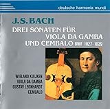Drei Sonaten Fur Viola Da Gamba Und Cembalo Bwv1027-1029: W.kuijken / Leonhardt(Cemb)