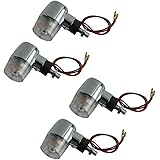 バイクパーツセンター(Bike Parts Center) メッキウインカー丸型 汎用 クリアレンズ 4個セット 31-38-03