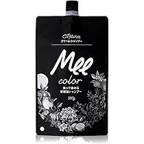 クリームシャンプー MEE color (350g)2袋 ブラック ミーカラー Natumee 白髪染めシャンプー ミーカラー Mee color ブラック クリーム