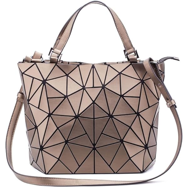 幾何学模様レザートートバッグ レディーストートバッグ（柄：幾何学模様）｜バッグ