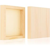 Amazon.co.jp: HANSILK ウッドキャンバスボード 木製パネル 張り