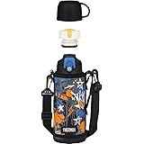 サーモス 水筒 真空断熱2ウェイボトル 0.8L/0.83L ブラックブルー 子供用 通園通学 FJJ-801WF BK-BL